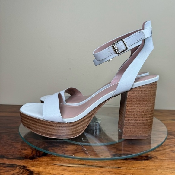 Nordstrom Anita Ankle Strap Platform Sandal in Ivory - Picture 2 of 16